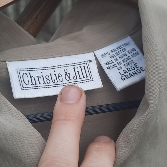 🆕️ Christie & Jill Vintage 80s Tan Pants Set - Picture 5 of 11